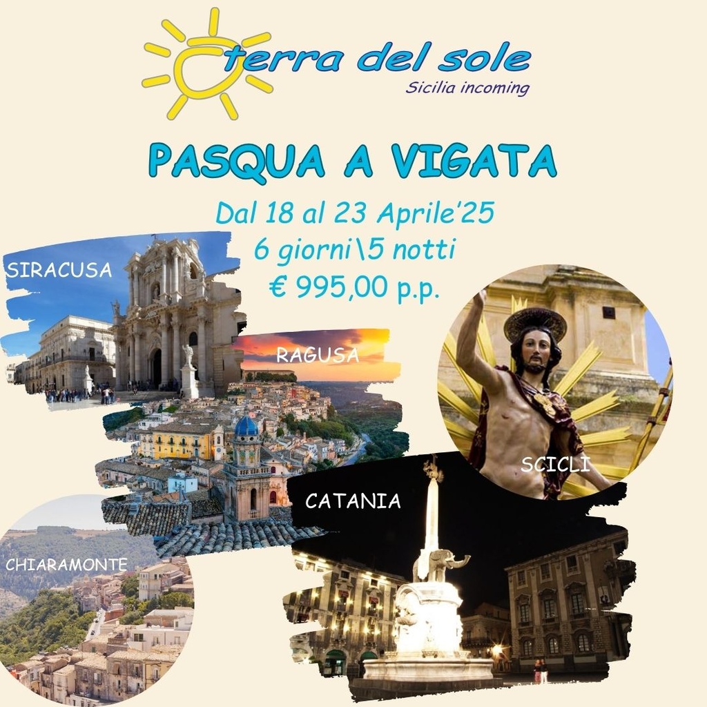 Pasqua a Vigata dal 18 al 23 Aprile '25